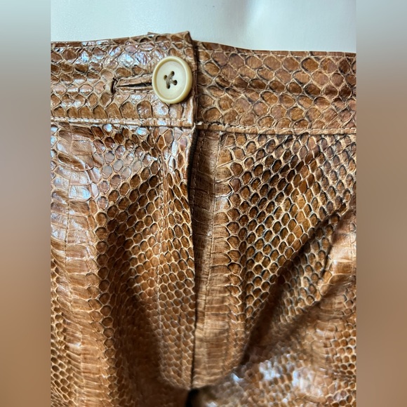 Vintage 80’s real snake skin Elodia high waisted whip snake leather pants - Picture 12 of 16